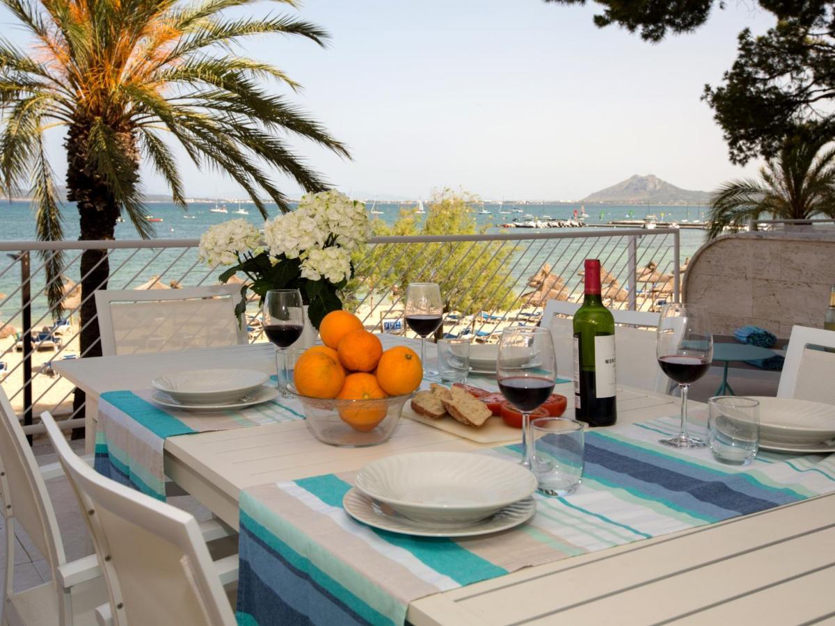 'Can Ventet' First Line Beach Port de Pollenca Exterior photo